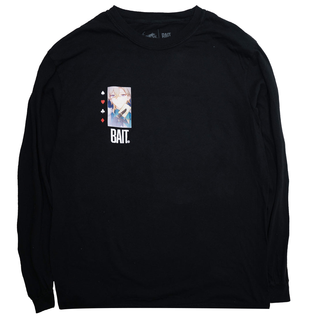 BAIT x Honkai Star Rail Men Aventurine Long Sleeve (black)