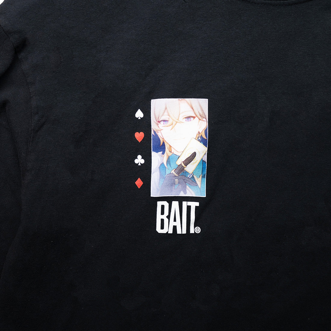 BAIT x Honkai Star Rail Men Aventurine Long Sleeve (black)
