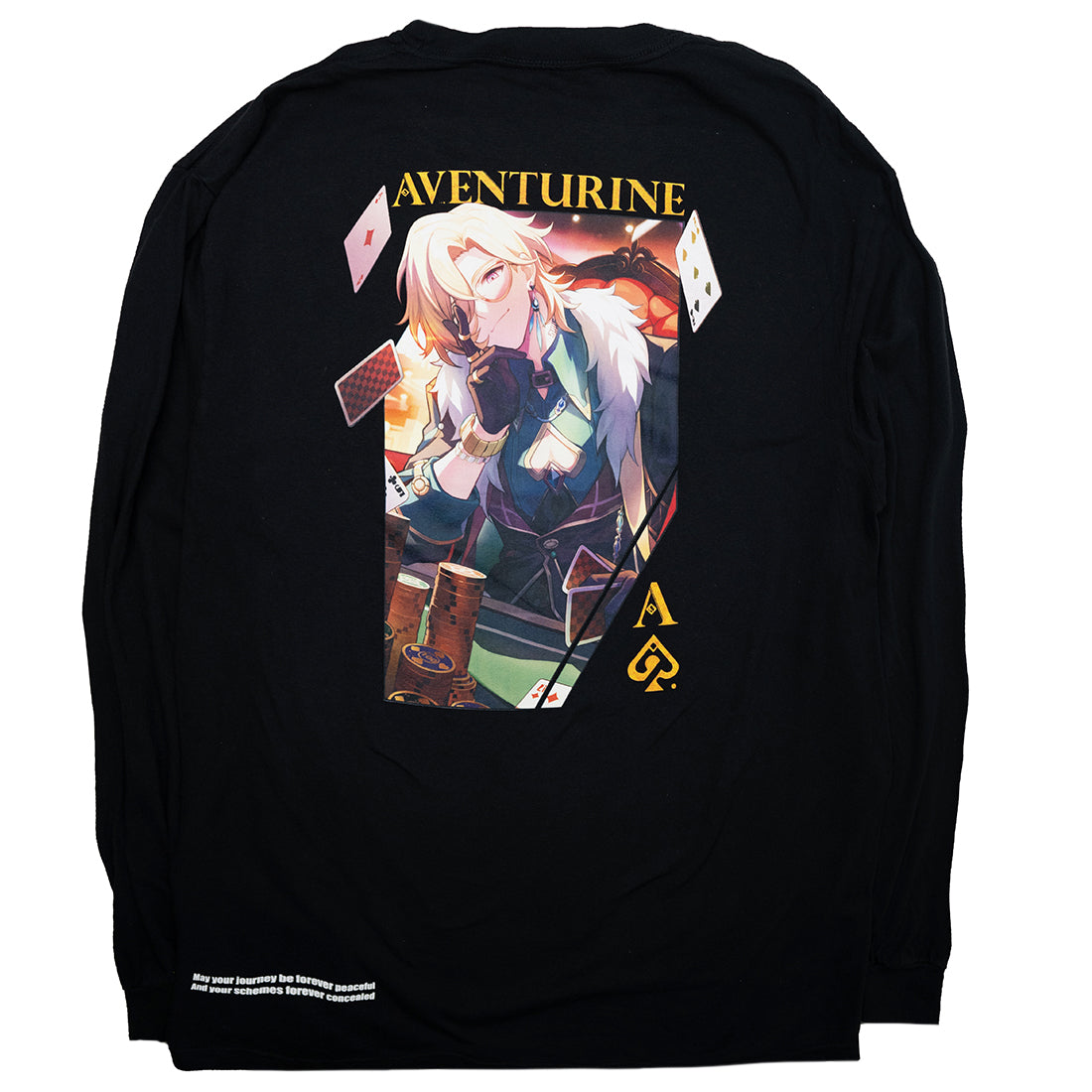 BAIT x Honkai Star Rail Men Aventurine Long Sleeve (black)