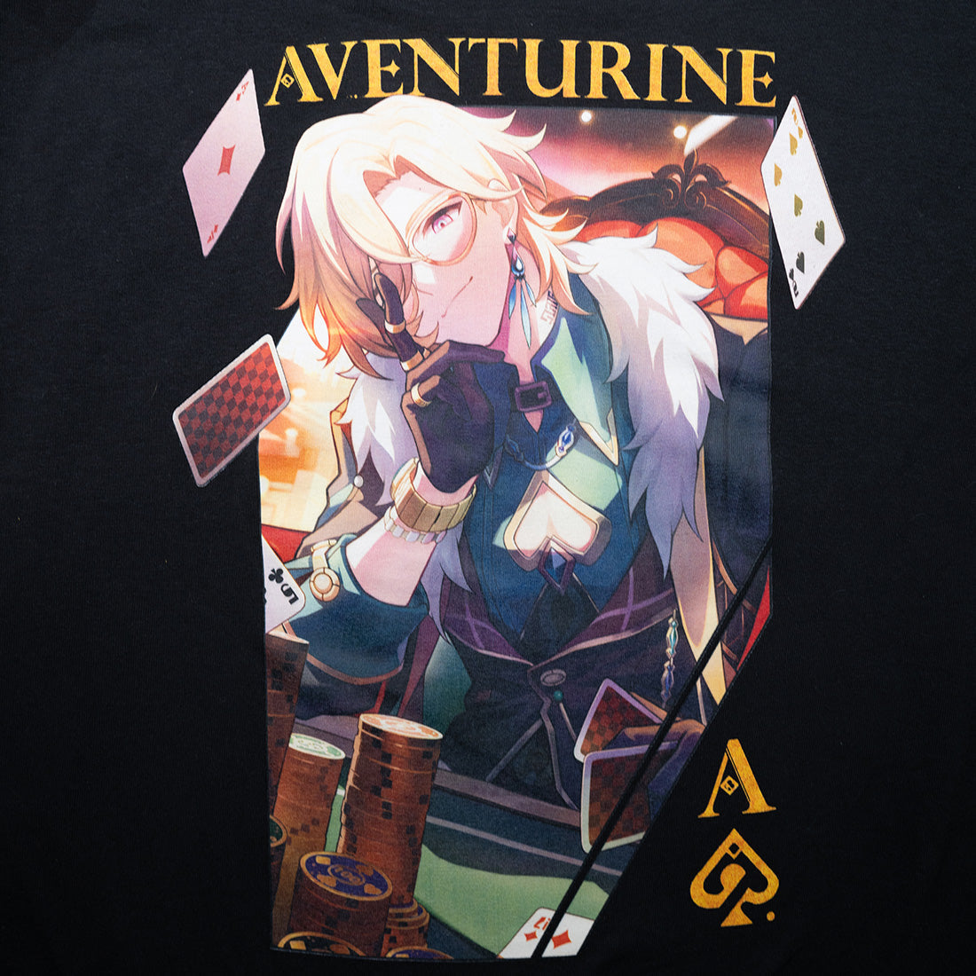 BAIT x Honkai Star Rail Men Aventurine Long Sleeve (black)