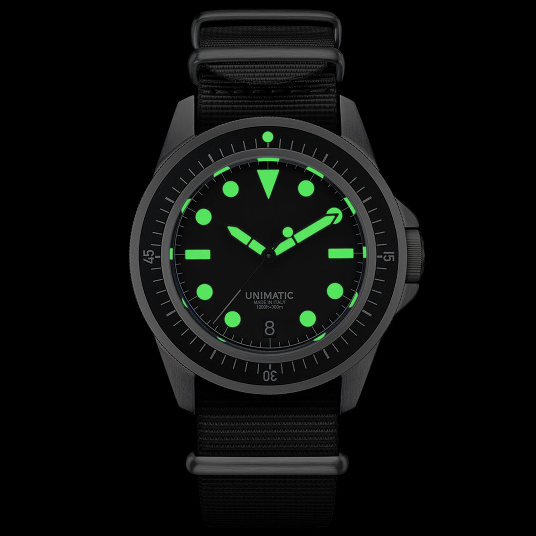 Unimatic U1-FD Diving Watch Kit - Limited Edition of 600 (black / silver)