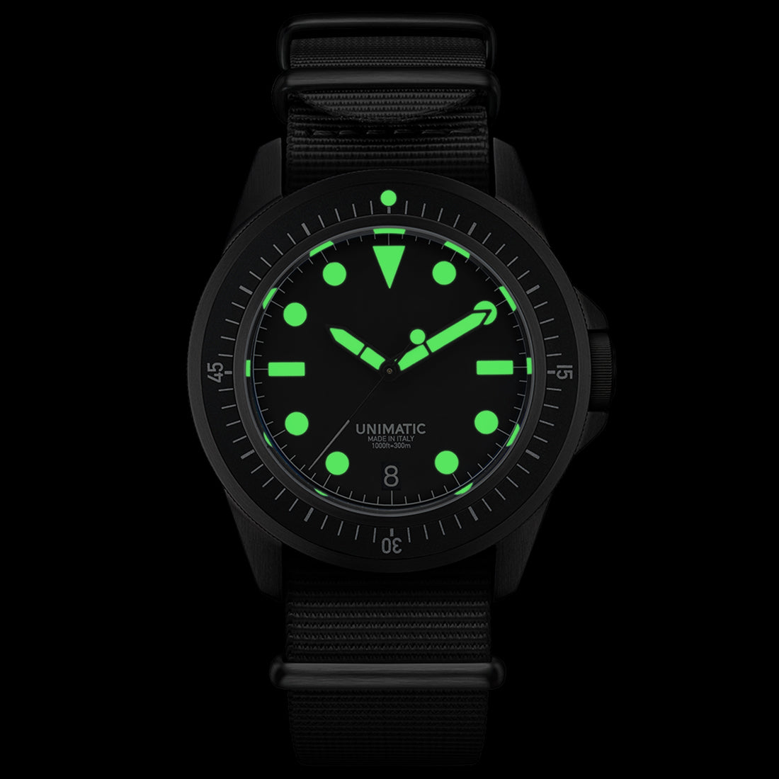 Unimatic U1-FDN Diving Watch Kit - Limited Edition of 300 (black / white)
