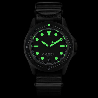 Unimatic U1-FDN Diving Watch Kit - Limited Edition of 300 (black / white)