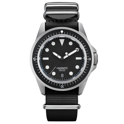 Unimatic U1-FD Diving Watch Kit (black / silver)
