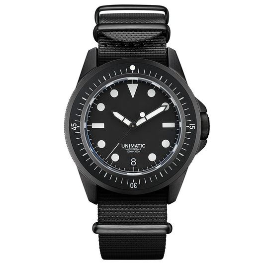 Unimatic U1-FDN Diving Watch Kit - Limited Edition of 300 (black / white)
