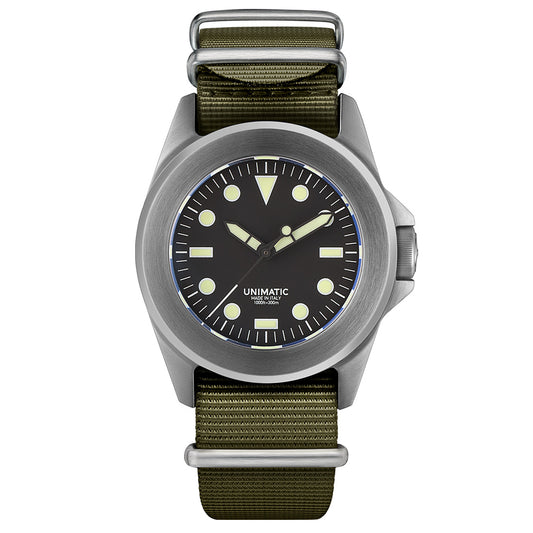 Unimatic U4 Military Watch Kit (black / silver / olive)