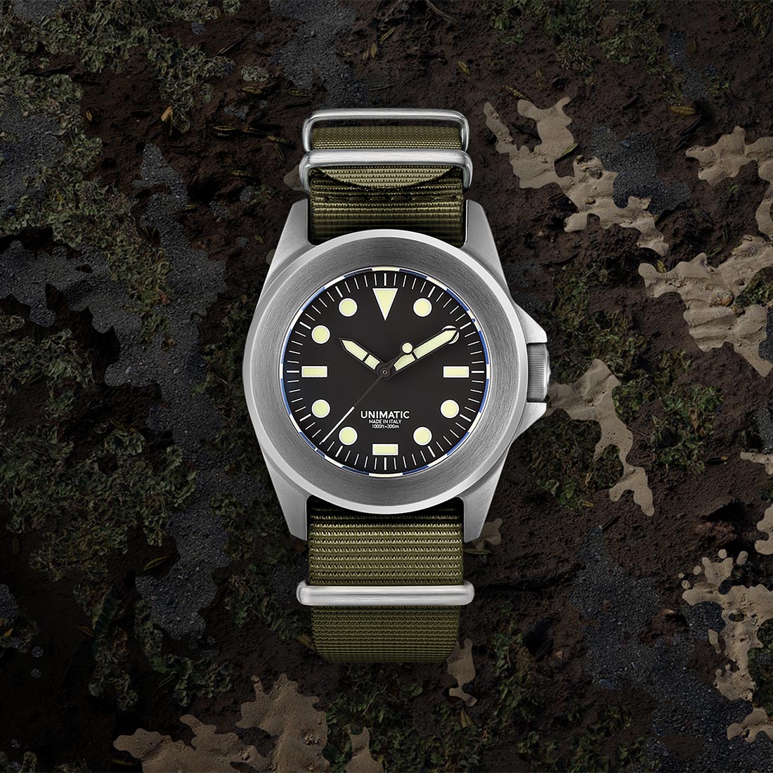 Unimatic U4 Military Watch Kit (black / silver / olive)