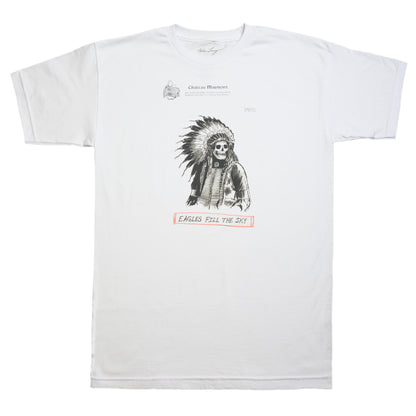 WES LANG AND BAIT MEN EAGLES FILL THE SKY TEE (WHITE)