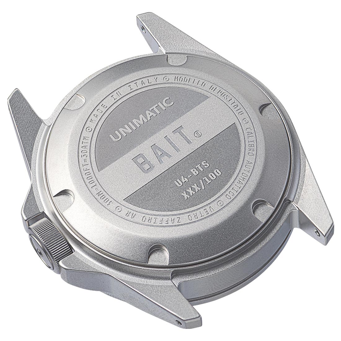Unimatic x BAIT U4 Military Watch - Limited Edition White of 100 (white / blue)