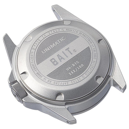 Unimatic x BAIT U4 Military Watch - Limited Edition White of 100 (white / blue)